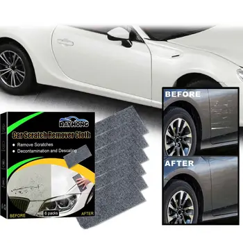 6 Adet Araba Nano ışıltı ışık boya Kaldırma Çizikler Tamir Araçları Oto Süngerleri Parlatma Yıkama Bezi Cam Boya için Plastik Metal