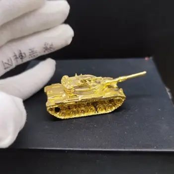 7 cm Saf Bakır Katı Alman Ağır Tankı Metal Bitmiş Modeli Ev Dekor Masaüstü El Sanatları Heykel Dekorasyon
